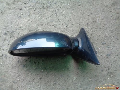 Боковое зеркало Elantra, левое (водительское), с ручной регулировкой, кейп-голубое (5 контактов)
