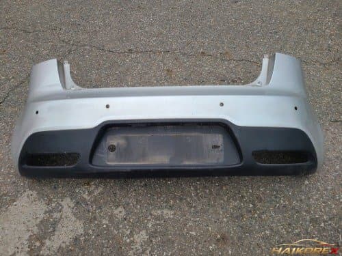 Накладка бампера задняя верхняя 866111W200 + нижняя 866121W200 (4 отверстия под датчики) для Hyundai i20 5-дверный хэтчбек