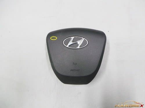Модуль подушки безопасности водителя Hyundai Accent новое поколение (RB) 569001R000RY, класс B (вмятина)