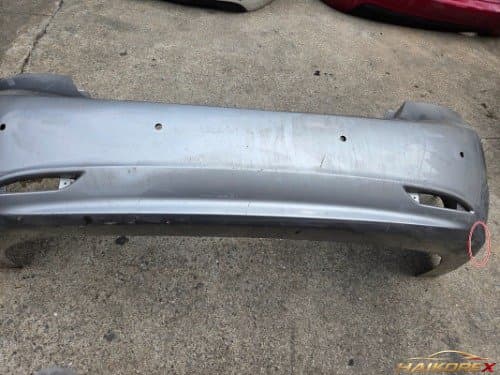 Накладка заднего бампера YF Sonata 866103S000 866113S000 (под 4 датчика) Grade C