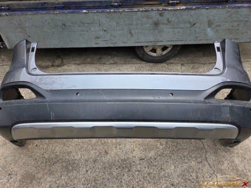 Накладка заднего бампера Hyundai Sonata (All New) верхняя 86611C5000 + нижняя 86612C5000/86612C5010 (4 отверстия под датчик)