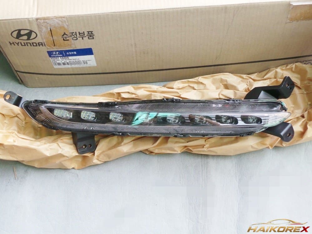 Дневной ходовой огонь бампера Hyundai Sonata LF гибрид, водительский левый 92207E6000, новый