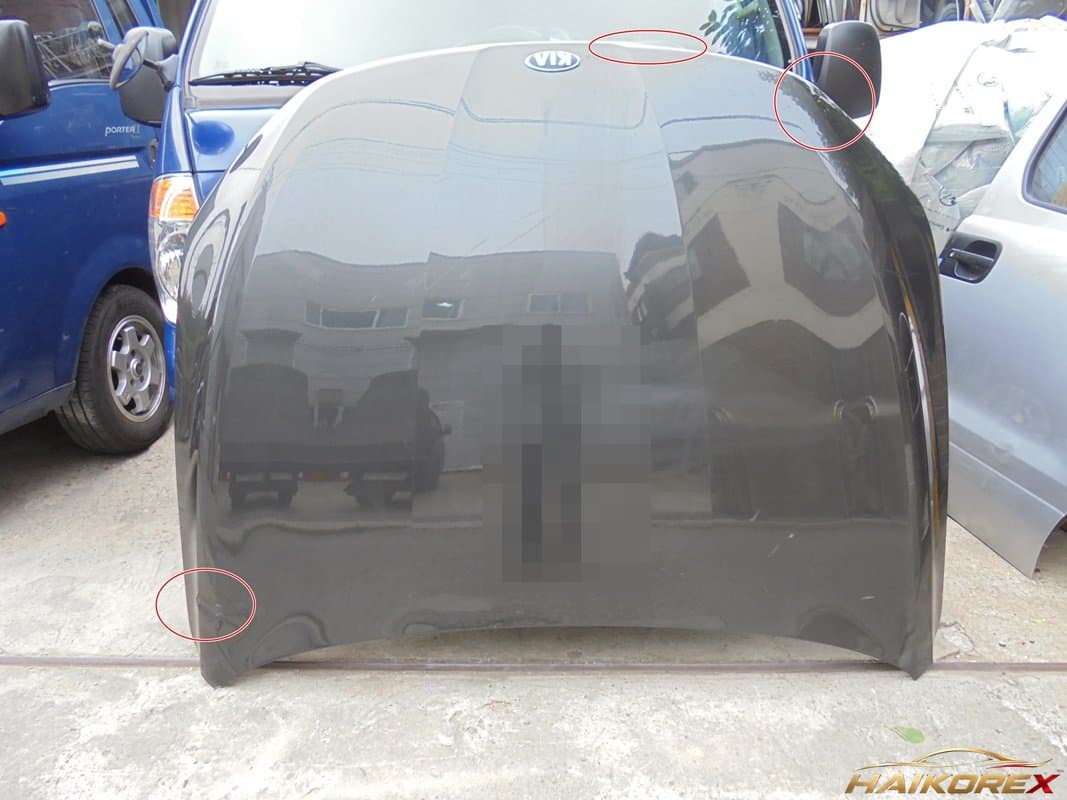 Капот Kia K5 DL3 66400L2000 С-класс (с вмятинами и изломами)