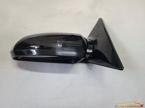 Боковое зеркало заднего вида водителя Hyundai New Opirus (15-pin) электросклапываемое LED IMS память автозатемнение EB Ebony Black черное