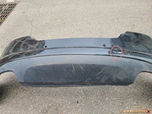 Крышка заднего бампера Jaguar XF X250 8X2317D781 с 4 отверстиями под датчики 2008-2012