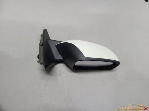 Боковое зеркало заднего вида правое (8 контактов) электросклад с подогревом и LED повторителем для Hyundai SM5 Platinum (L43), цвет Bianco Pearl