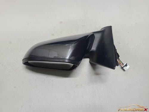 Боковое зеркало заднего вида левое Hyundai Sonata LF электрораскладывающееся с LED 8 контактов серое матовое
