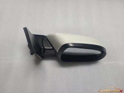 Боковое зеркало Korando C, пассажирское, электрическая складка, LED повторитель поворота, цвет гранит белый/слоновая кость, 2011-2019