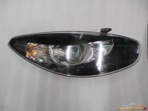 Передняя левая фара (галоген) для Renault SM3 (L38) с черным ободком, проекционная, после 2012.08