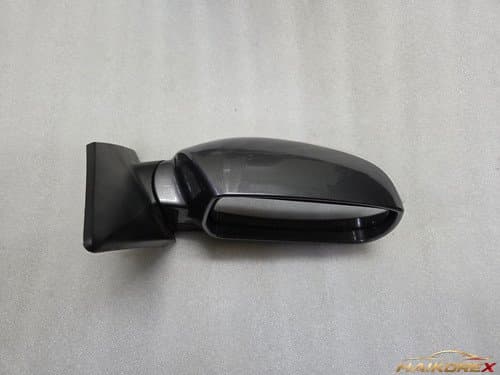 Боковое зеркало Hyundai Tucson IX правое (старый тип) с электроскладыванием и LED повторителем 876202S010-DS, титановый серый, 09-13, класс C (царапины, перекраска, трещины)