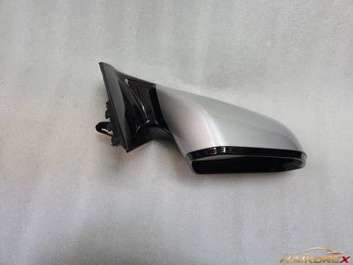 Боковое зеркало заднего вида Hyundai Sonata LF, правое (пассажирское), 8 контактов, электросклад, LED, платиновый серебристый цвет Y7S