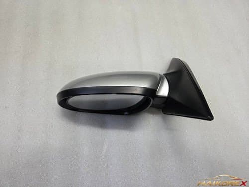 Боковое зеркало Hyundai Elantra Hybrid, водительское, с электроскладыванием и LED повторителем, 8 контактов, серебристый (Continental Silver) 876102Q1Baseline
