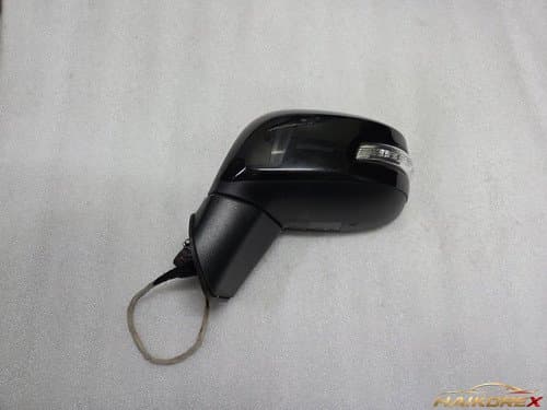 Боковое зеркало Hyundai Ray (новый тип) водительское с электроскладыванием и LED повторителем, 8-контактное, черное (12-17, 2013 г.в.)