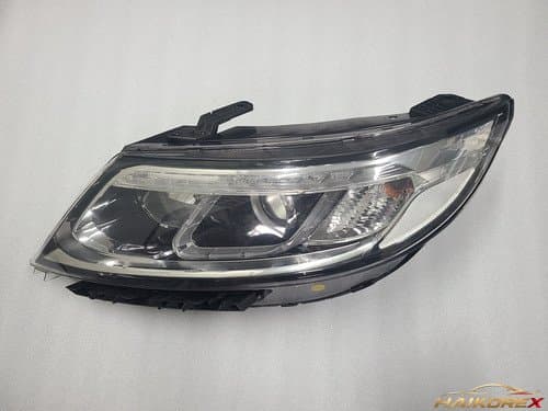 Фара левая (водительская сторона) Hyundai New Sorento R, 9-контактная, галогенная, артикул 921012P500, б/у