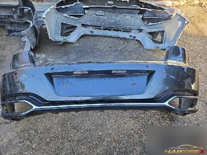 Hyundai Grandeur 2021 — задний бампер 5 (с сенсорами, 4 отверстия, хромированное молдинг, готов под ремонт)
