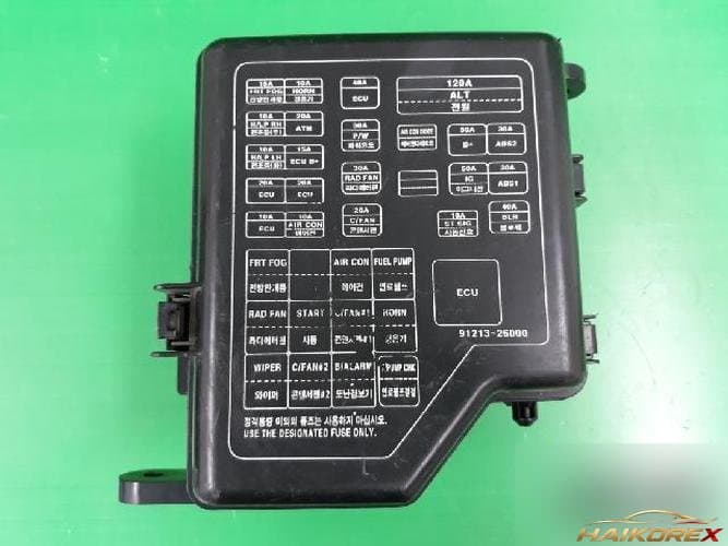 Hyundai Santa Fe 2002 — блок предохранителей (подкапотный) 9128826201