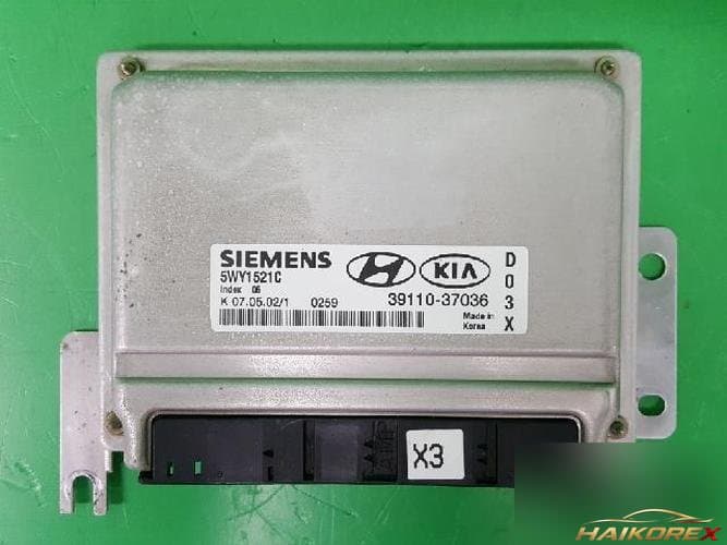 Hyundai Granzer 2002 — блок управления двигателем ECU 39110-37036