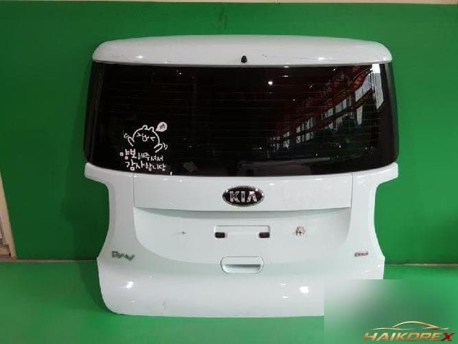 Kia Ray 2014 — дверь багажника, белая