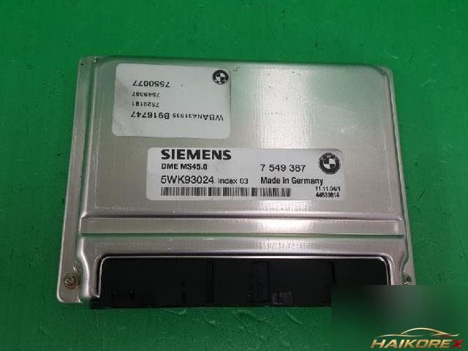 BMW 5 Series 2005 — блок управления двигателем ECU 5WK93024