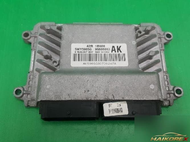 Daewoo Gentra 2009 — блок управления двигателем ECU 96806083