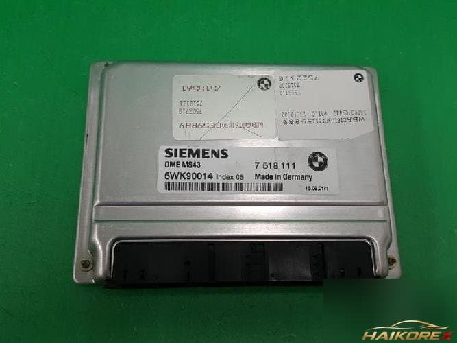 BMW 5 Series 2002 блок управления двигателем ECU 5WK90014