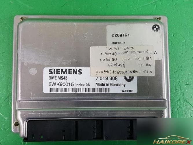 BMW 3 Series 2002 — блок управления двигателем ECU 7519308