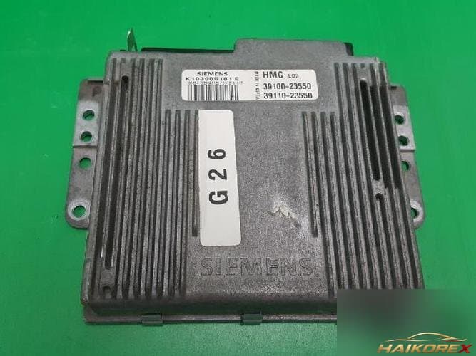 Hyundai Tiburon 2000 — блок управления двигателем ECU 39100 23550
