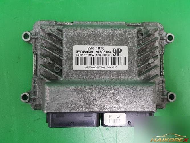 Daewoo Matiz 2007 — блок управления двигателем ECU 96802183