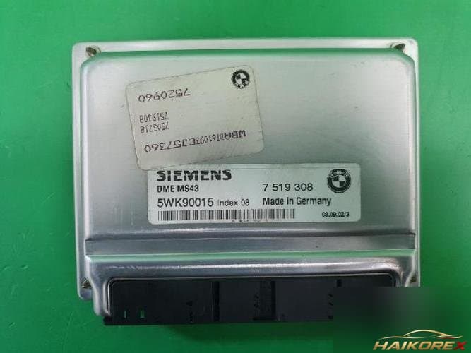 BMW 5 Series 2003 — блок управления двигателем ECU 7519308