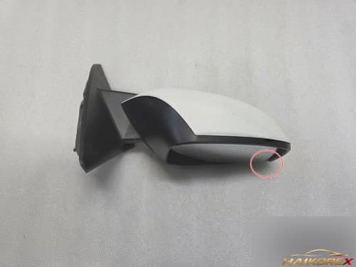 Зеркало боковое правое (12pin) электрическое складное LED IMS память BPE QXA белое