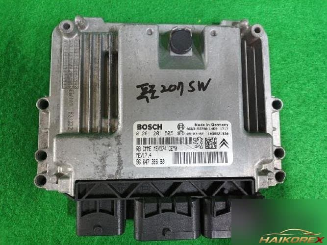 Peugeot 207 2008 — блок управления двигателем ECU 9663193780